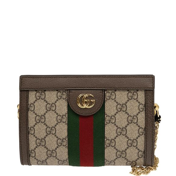Gucci Ofedia Mini Shoulder Bag Brown - Picture 1 of 5